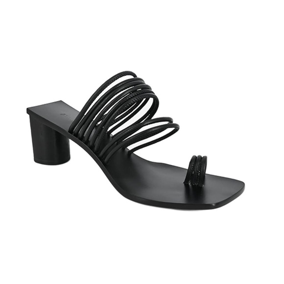 Ammonde Atelier New Alessandra block heel black sandals size 8 - Picture 1 of 12